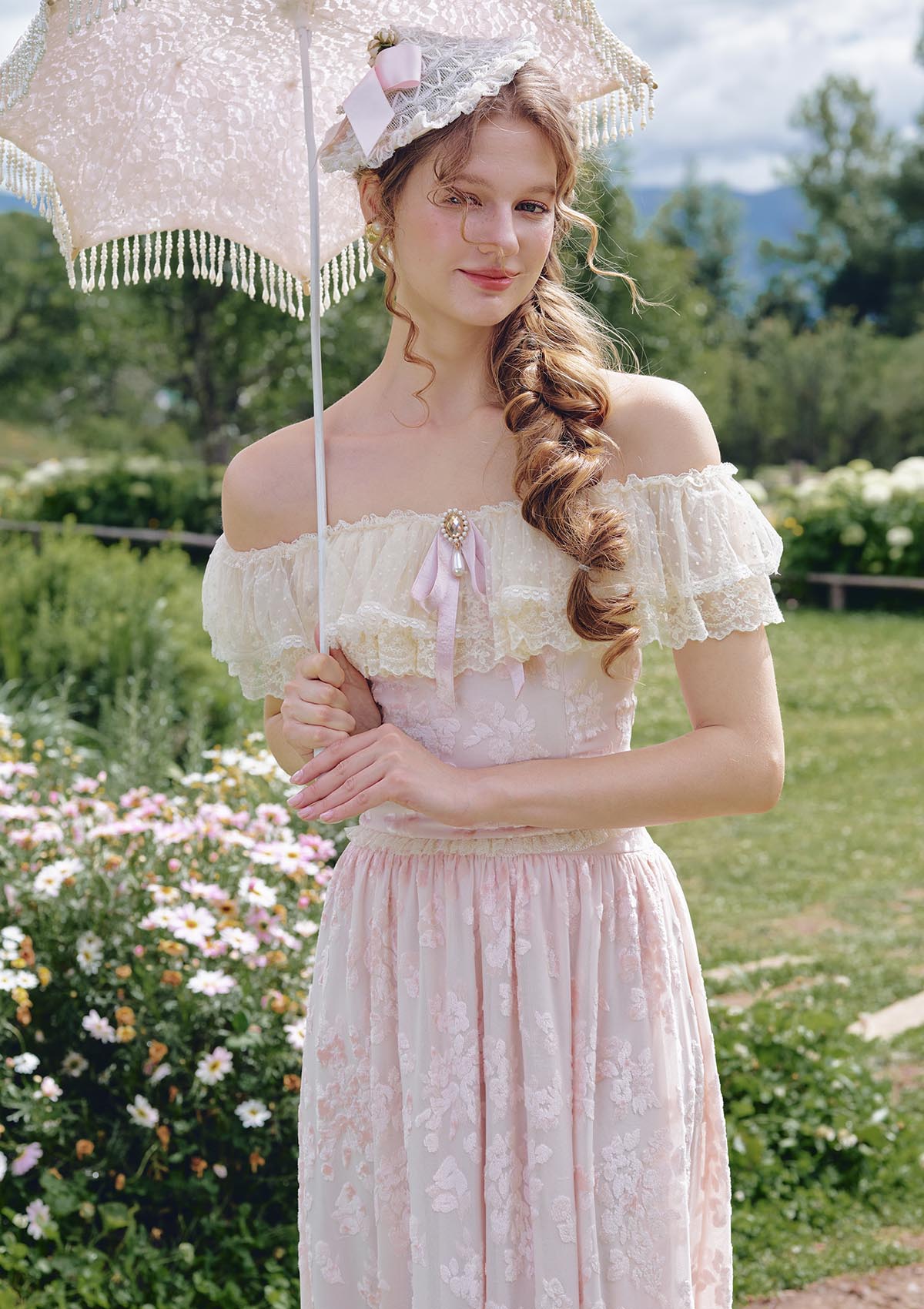 Countryside Florals Velvet Top