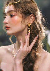 Candlelight Golden Butterfly Earring