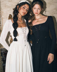 Courtyard Rendezvous Knit Dress (Black)
