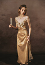 Candlelight Golden Butterfly Dress
