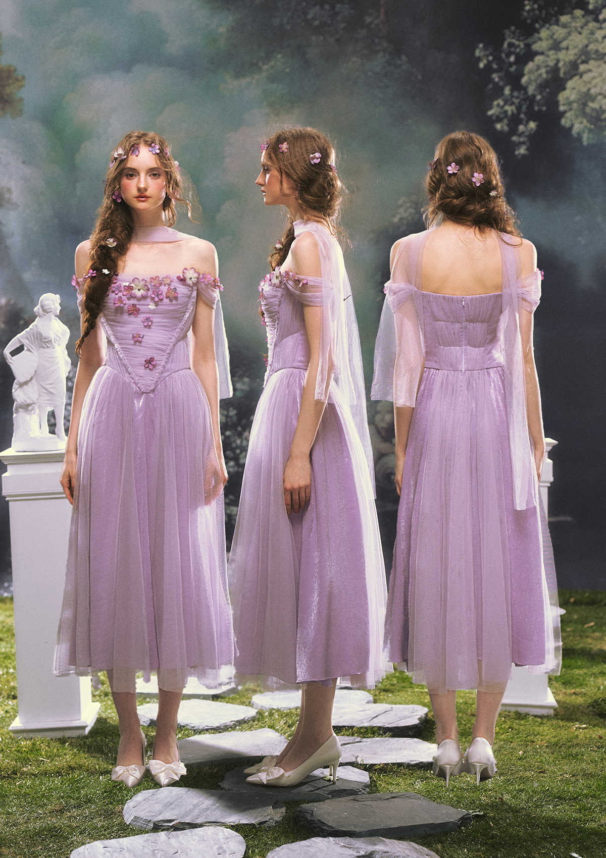 Ode to Purple Iris Dress M