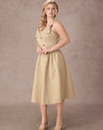 Curve&Plus Cream Tea Trench Dress