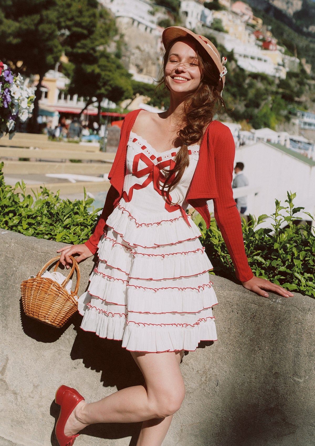Red Ribbon Cake Dress