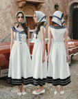 Sailor Love Letter Dress (Navy)