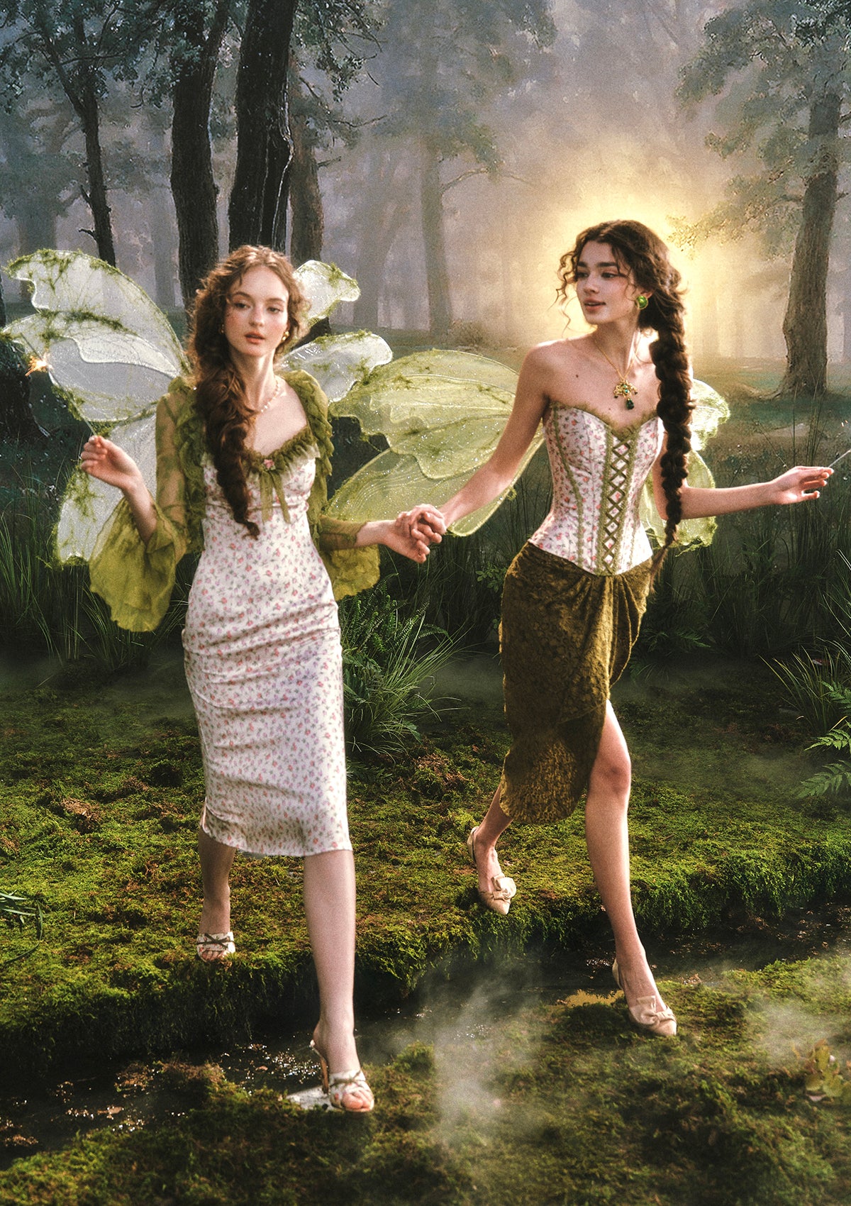 Enchanted Forest Dress In-stock / L