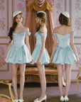 Blue Bud Corset Dress