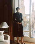 Rose Cape Dress - Raven