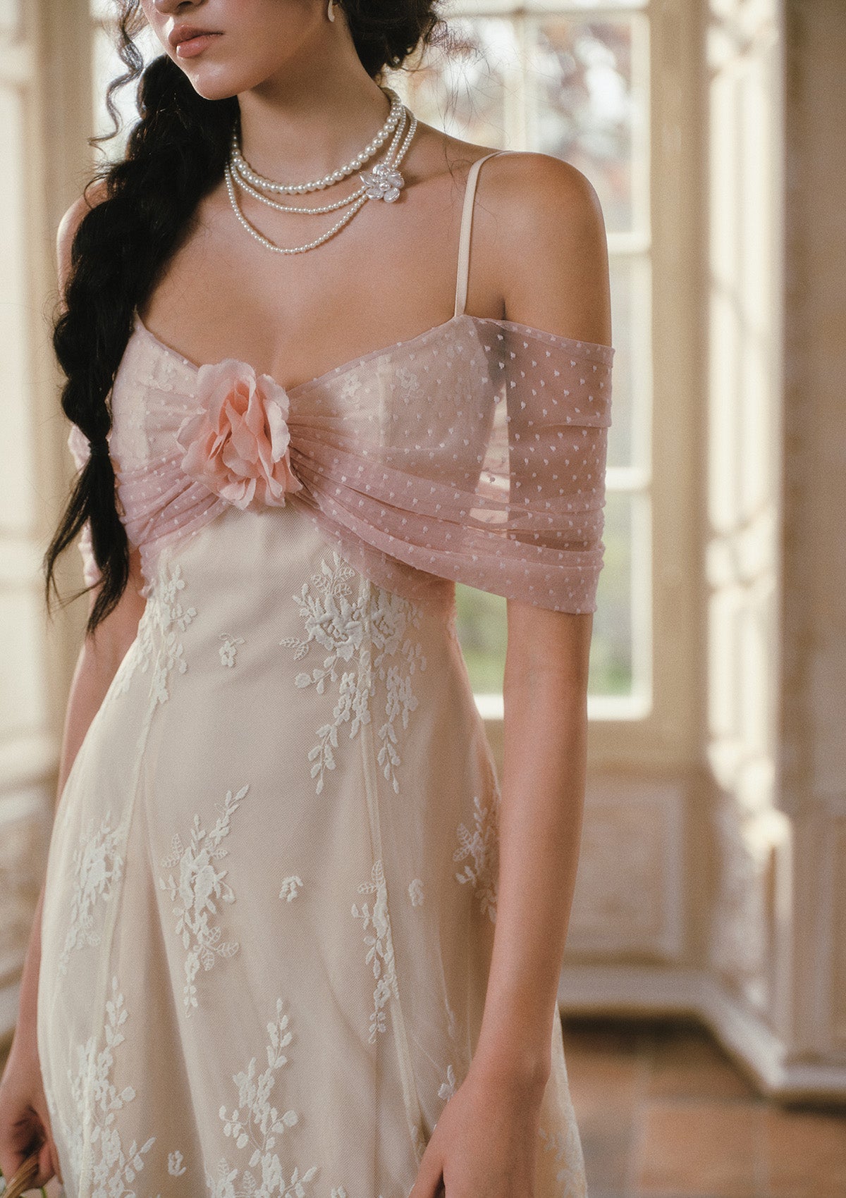 Lace Floral Feast Dress Pre order / XL