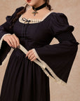 Curve&Plus Safir Mavi Vals Korse Elbise