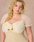 Curve&Plus Cream Letter Dress
