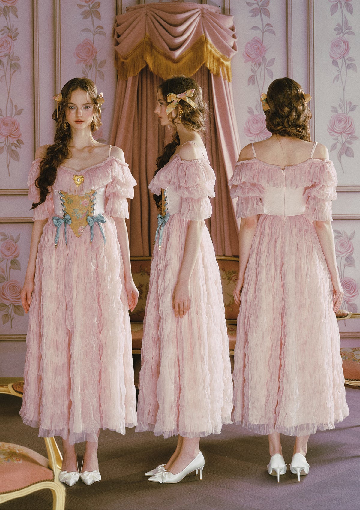 princess dresses for women Embroidered Corset Dress In-stock / S Colors can vary depending Women's Dresses After Party Tailles:L sun dresses women