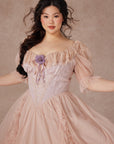 Curve&Plus Violet Mandarin Duck Princess Dress