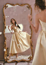 Belle's Gilded Corset Dress