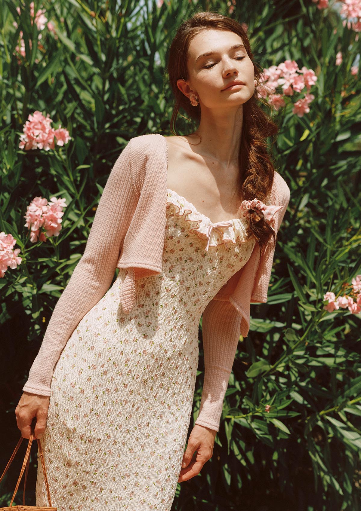 Petite Vase Knit Dress – Blush