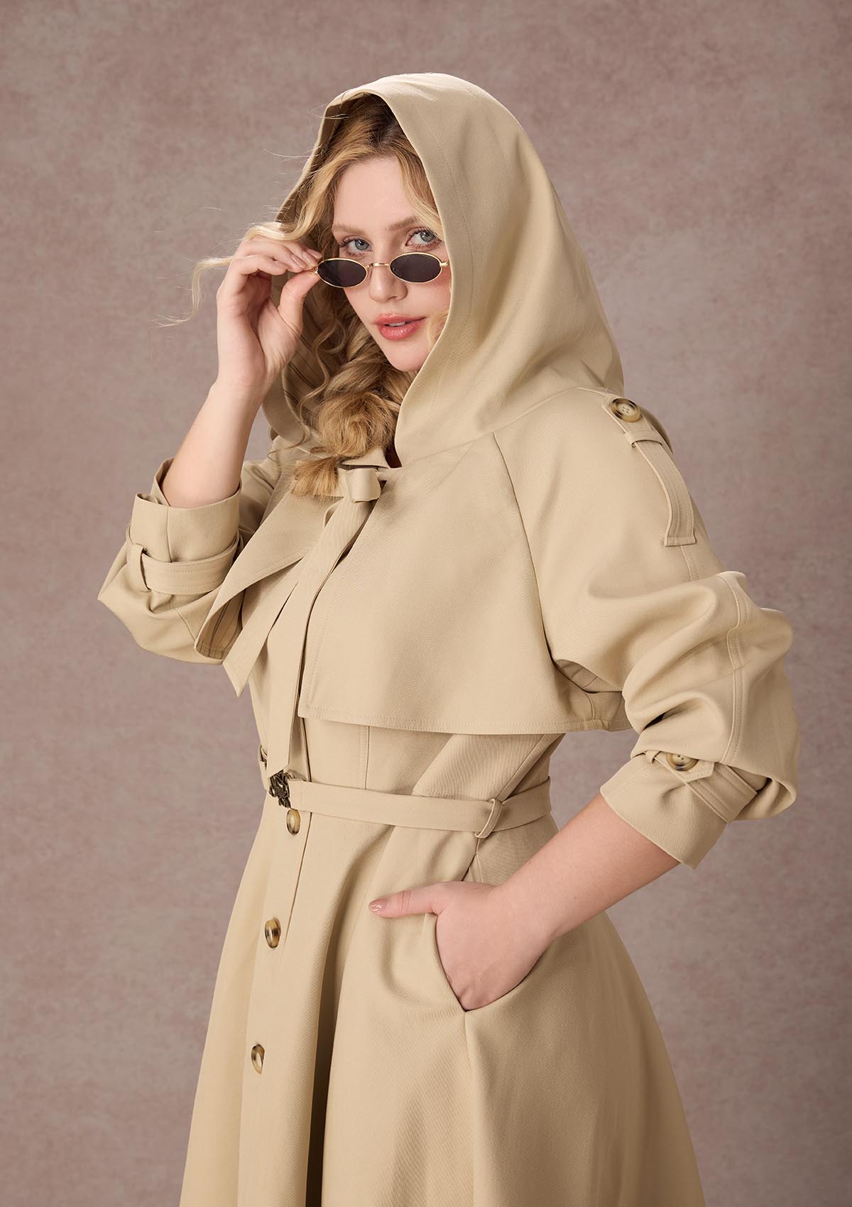 Curve&amp;Plus Western Road Trench Coat