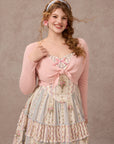 Curve&Plus Strawberry Farm Knit Cardigan（Pink）