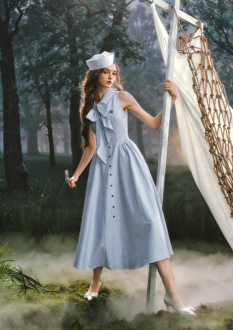 nautical beach dress Nautical Maxi Dress – The Salt Society main image 0