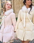 Powder Snow Rose Puffy Down Jacket  (Goose Yellow)