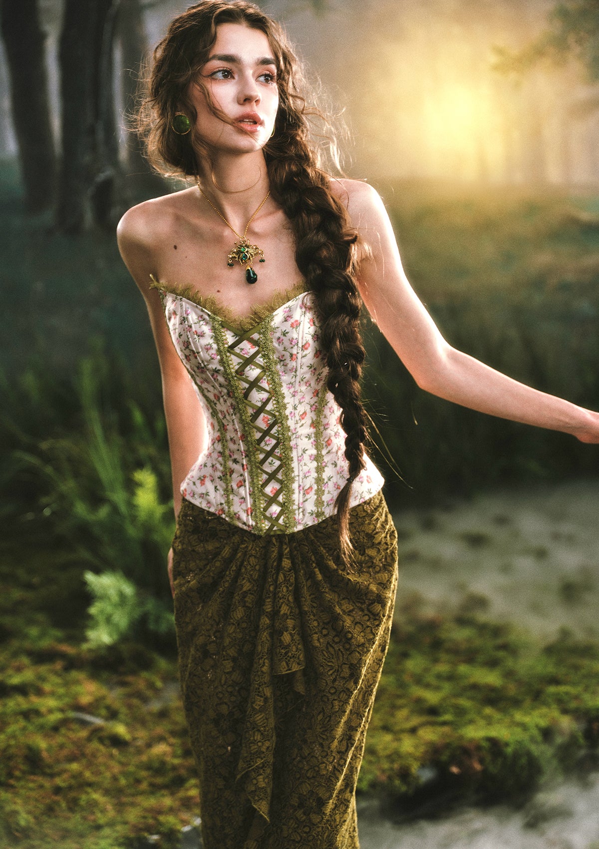 Enchanted Forest Corset