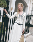 Lundenwic Love Letter Striped Wool Sweater