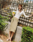 Daisy Bouquet Knit skirt