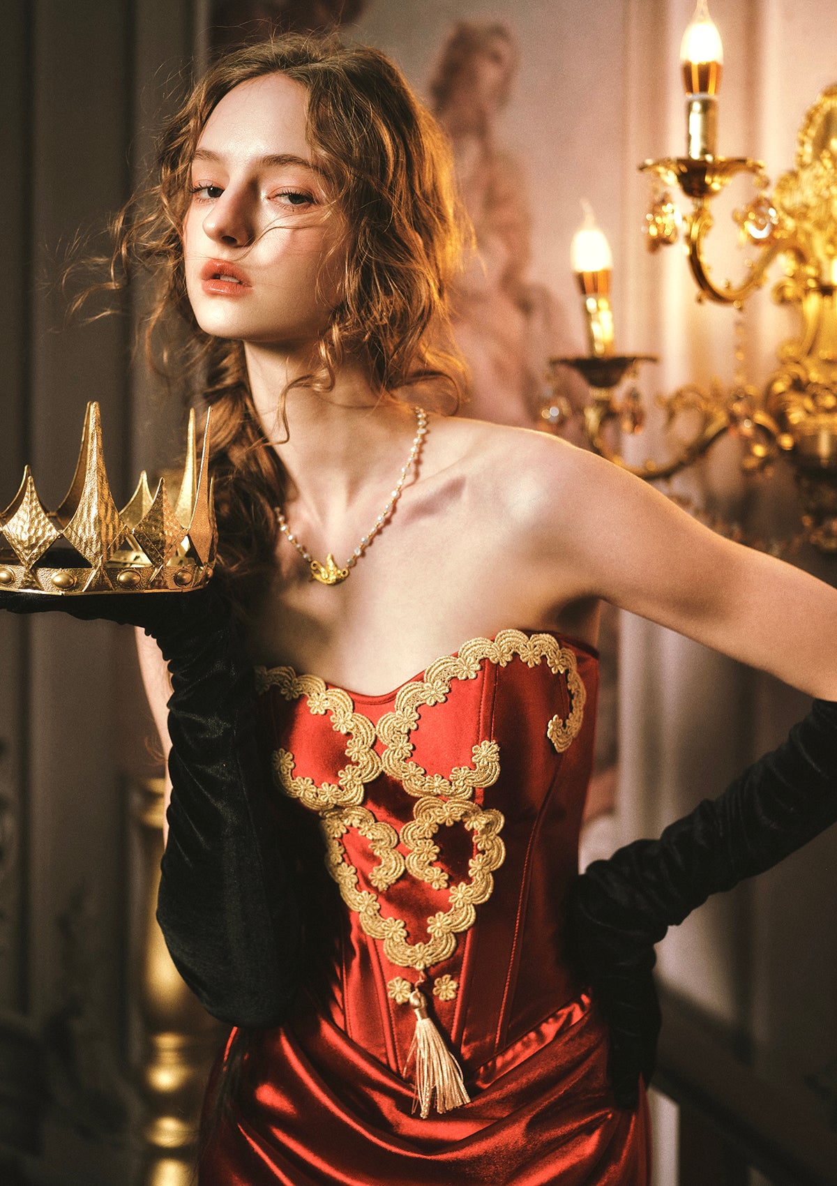 Queen Heart Corset Dress Pre-order / XL
