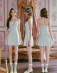 Blue Gingham Sweetheart Dress