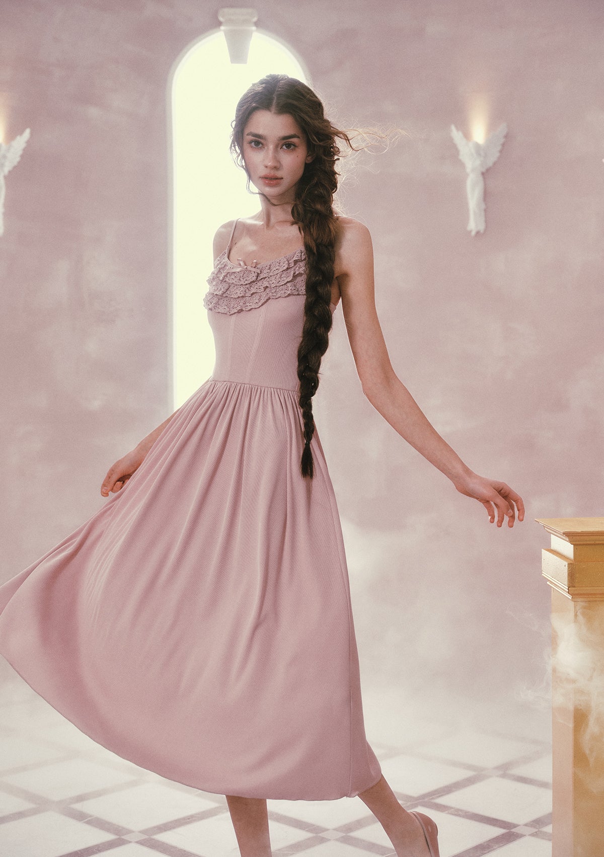 Lumignon Ballet L charm dress set Ｍ Pink Mist Ballet Dress – LaceMade