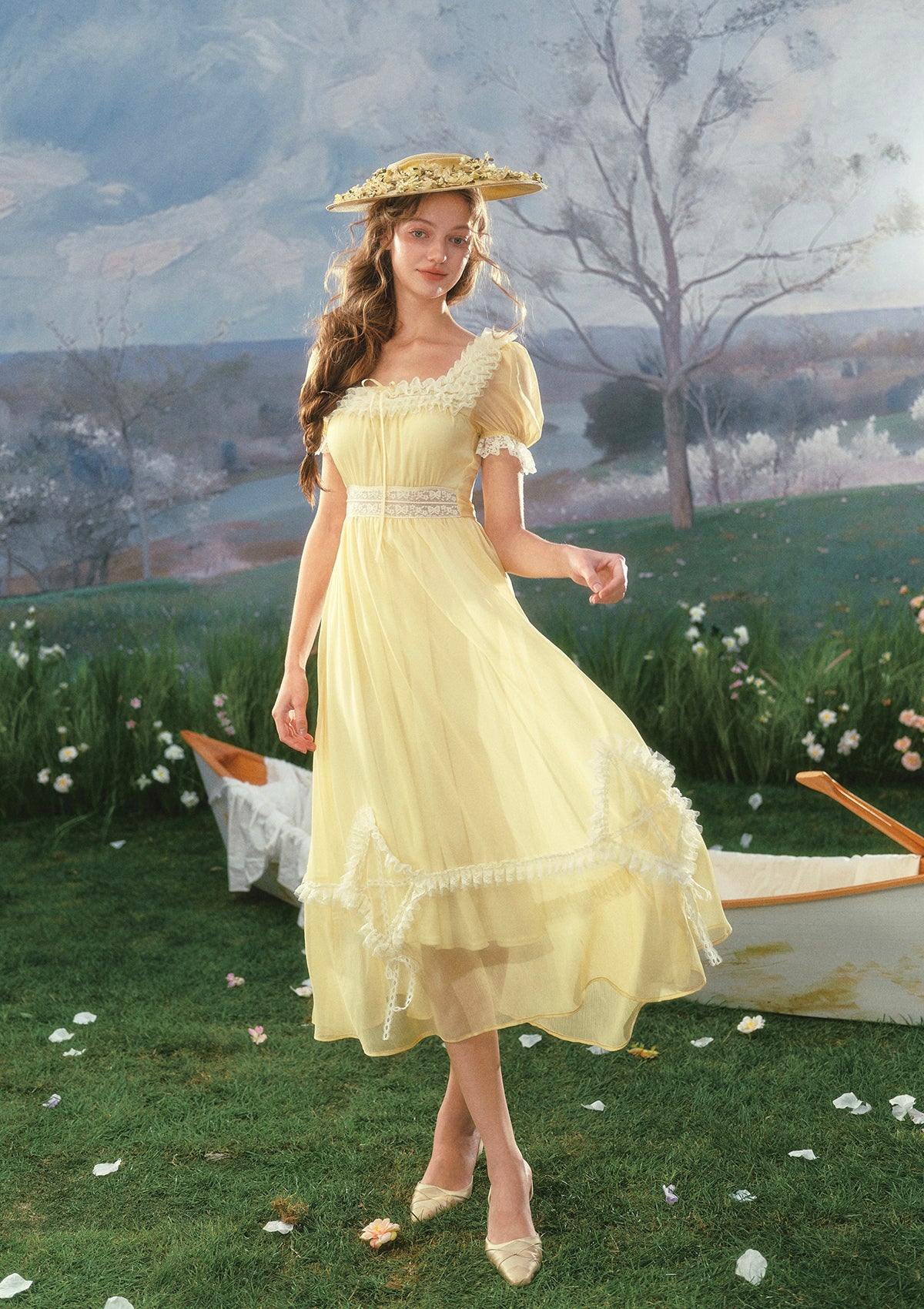 Yellow Kite Dress In Stock / M