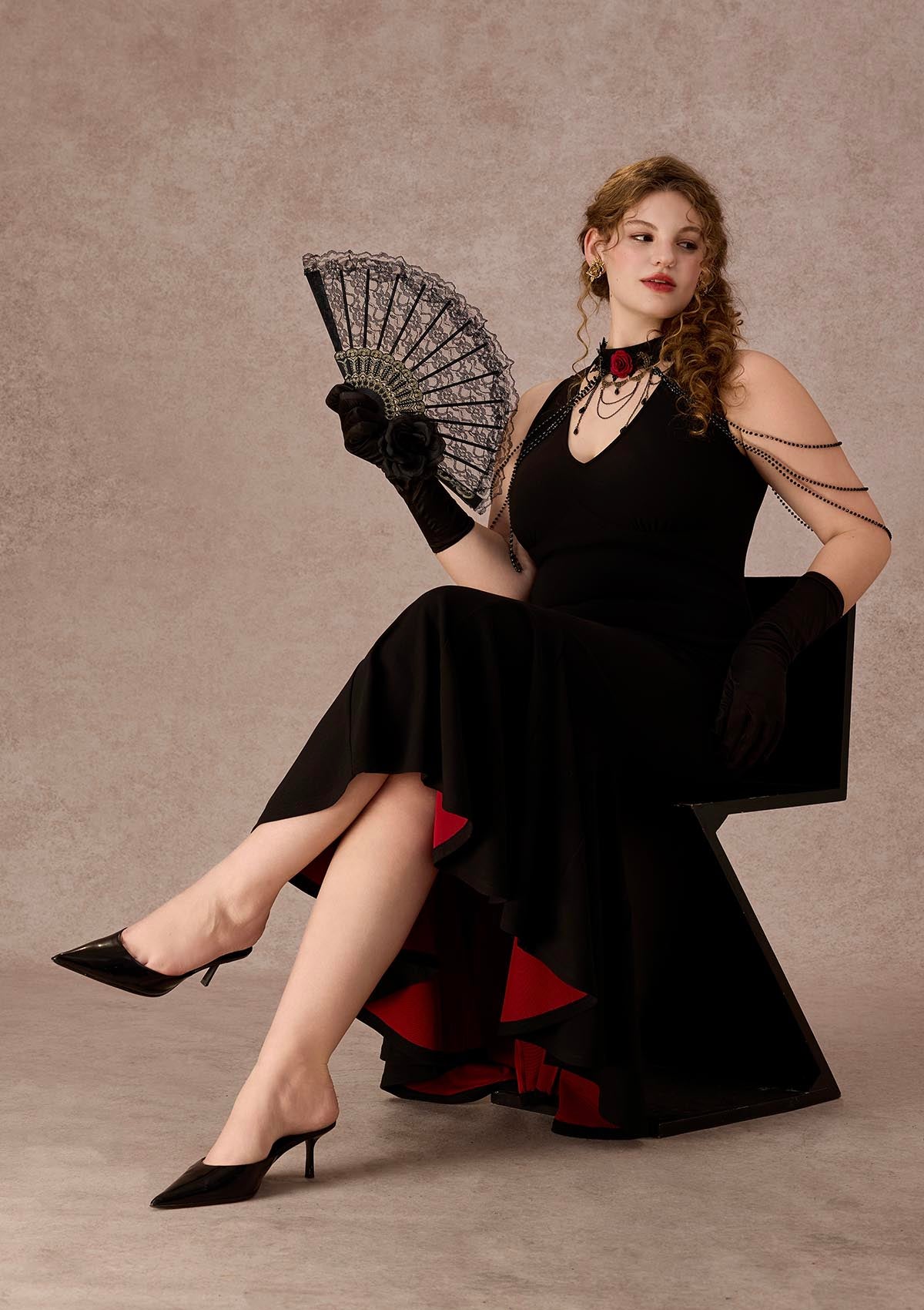 Curve&Plus Crimson Temptation Dress