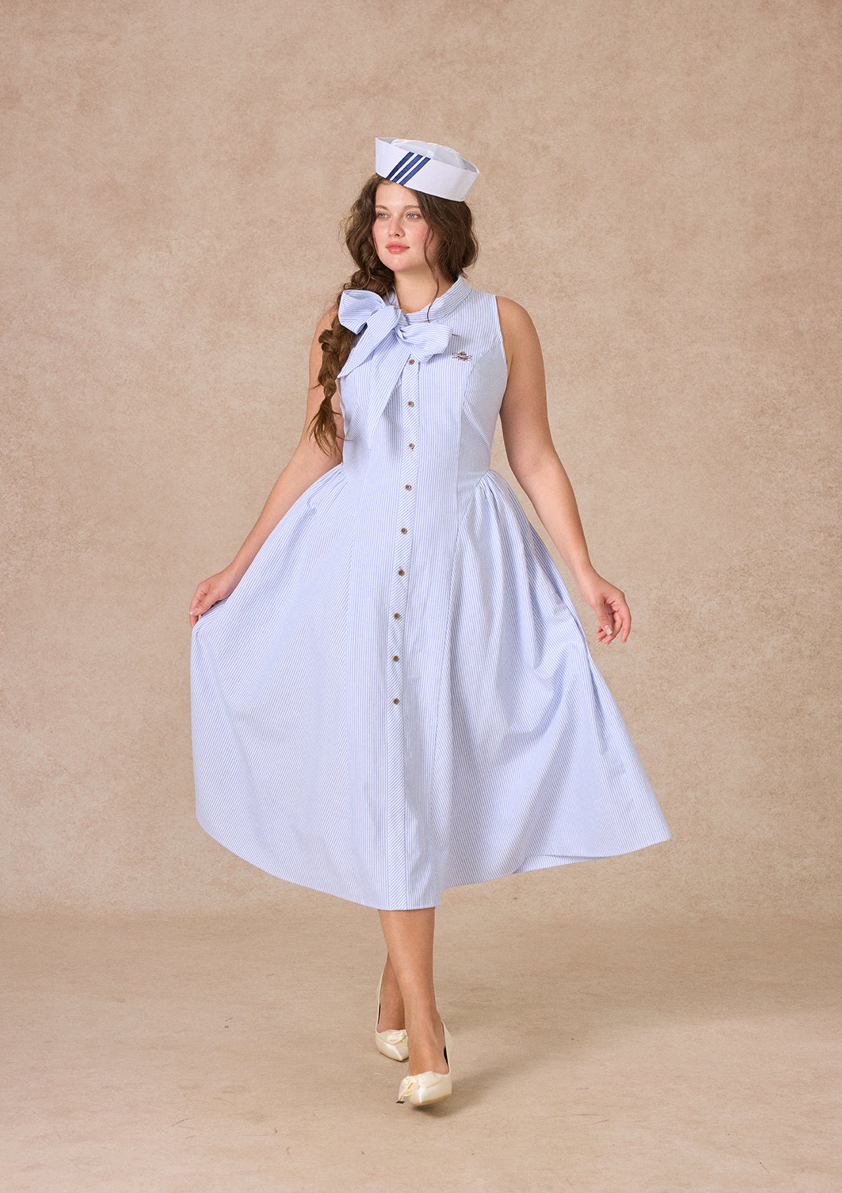 Curve&amp;Plus Nautical Lover Dress