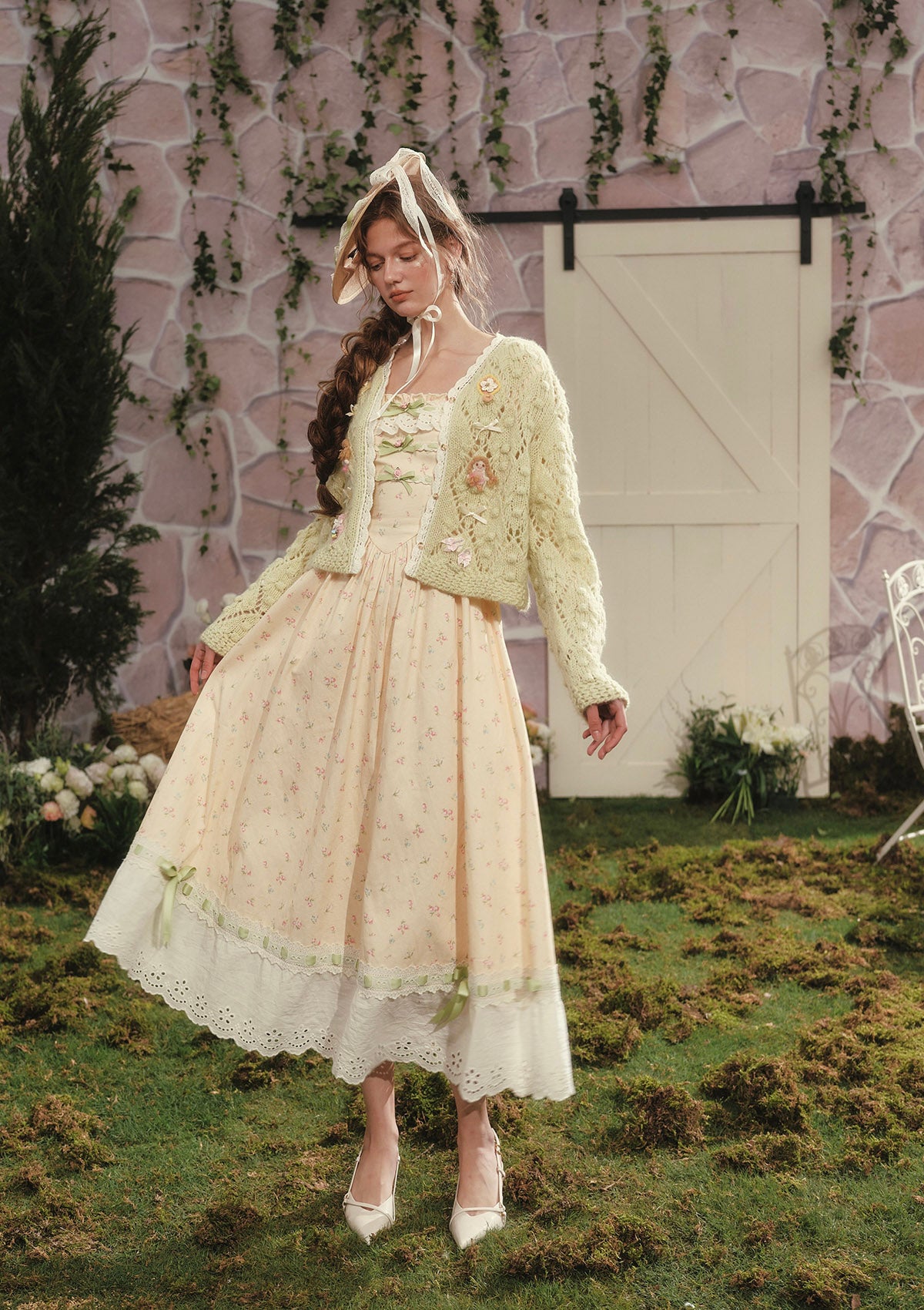 Curve&Plus Perfume Dollhouse Knit Cardigan