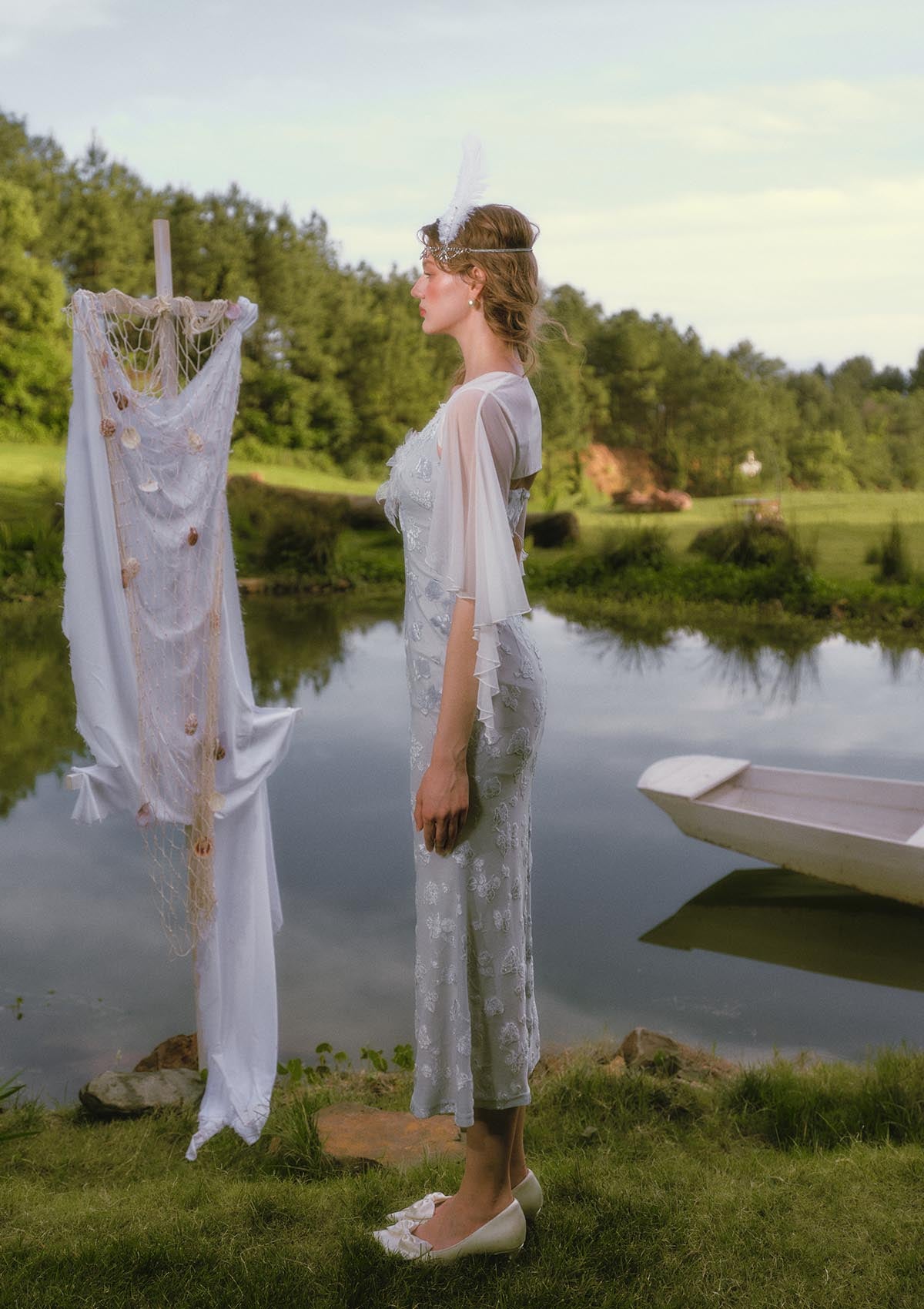 Swan In The Late Summer Cardigan