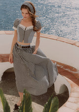 Cottage Girl Diary Navy Top