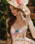 Blazing Cloud Blossom Corset Dress