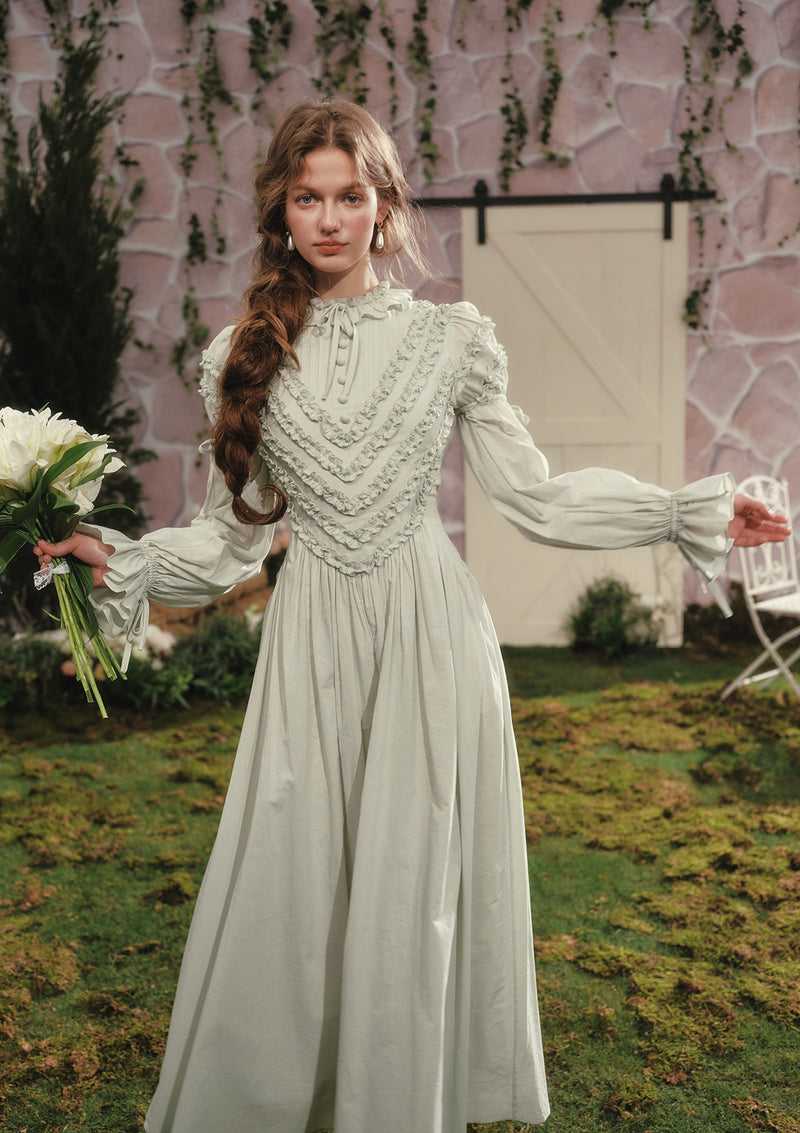 Puff Sleeve Maxi Dress | Forest Whispers Dress - Lacemade Pre-Order / L Puff Sleeve Maxi Dress | Forest Whispers Dress - Lacemade Pre-Order / L