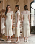 Cream Letter Dress