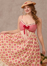 Curve&Plus Picnic with Teddy Dress（Long）