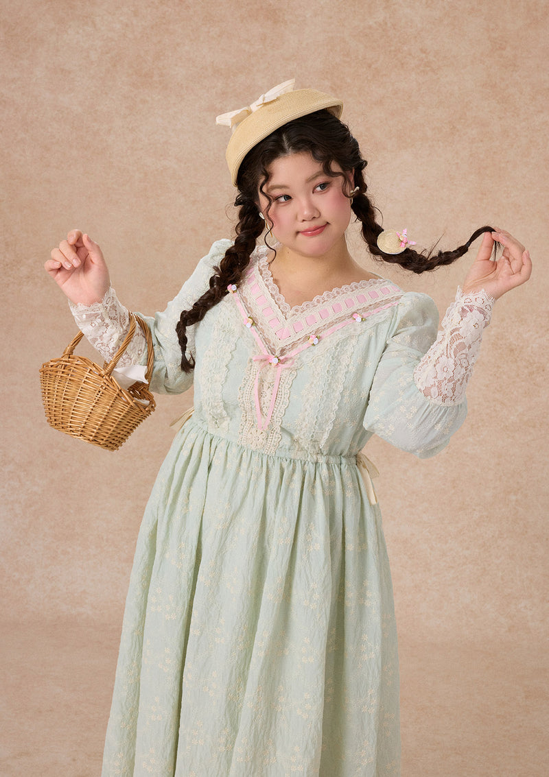 Curve&Plus Outing Straw Hat Dress