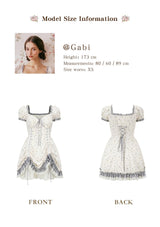 Lacemade Peter Rabbit Dollhouse Dress - Front and back corset mini dress
