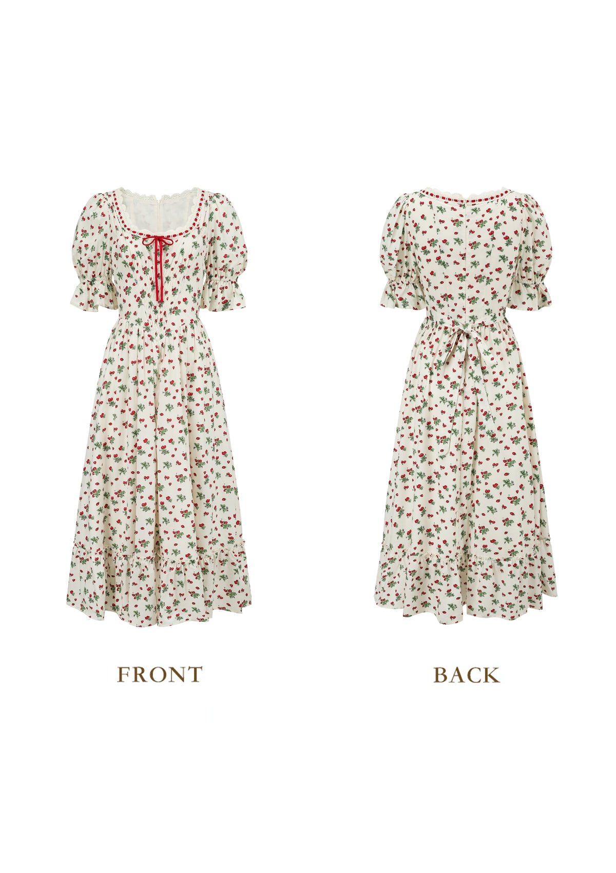 Wild Strawberry Paradise  Dress