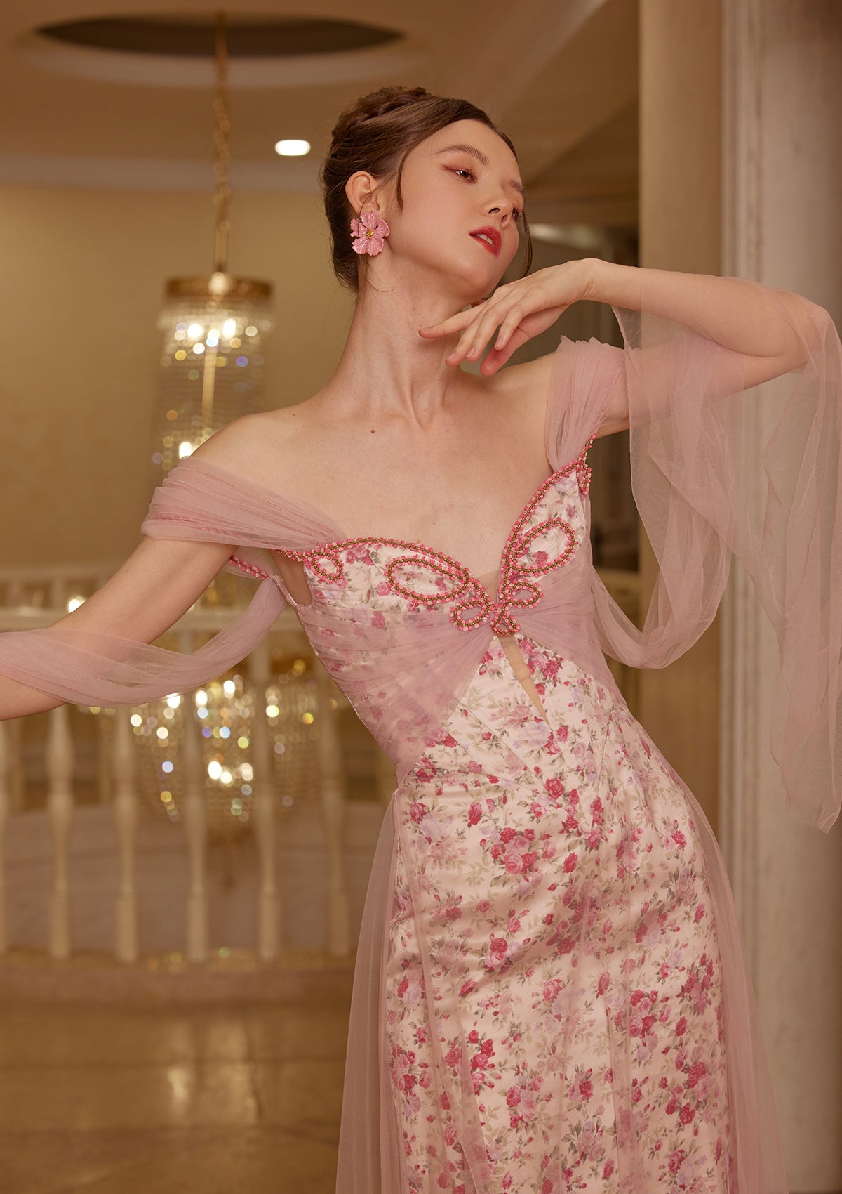 Floral Disc Fairy Corset Dress In-stock / XL