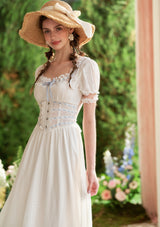 Dear White Pages Corset Dress