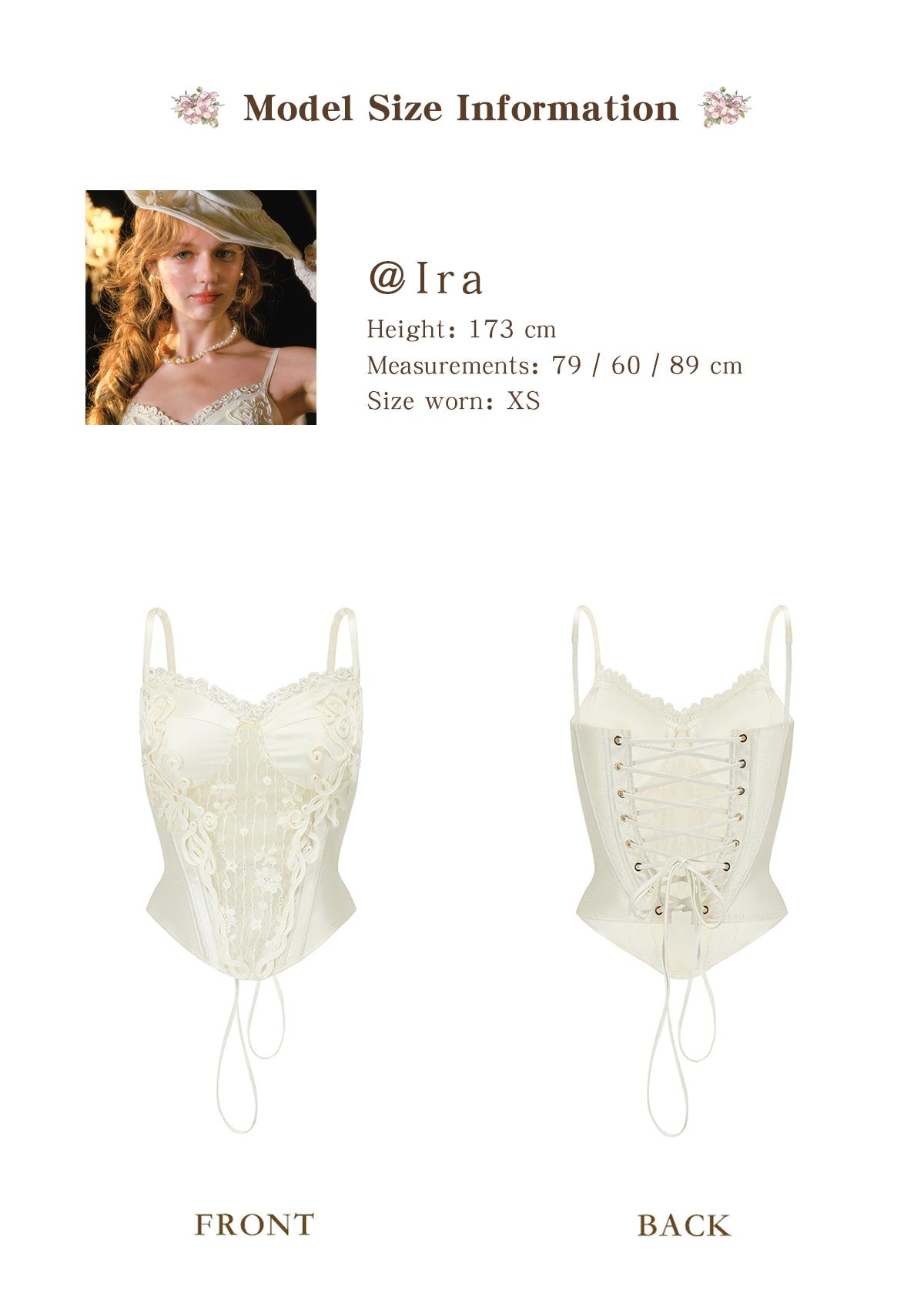 White Rose Verse Corset