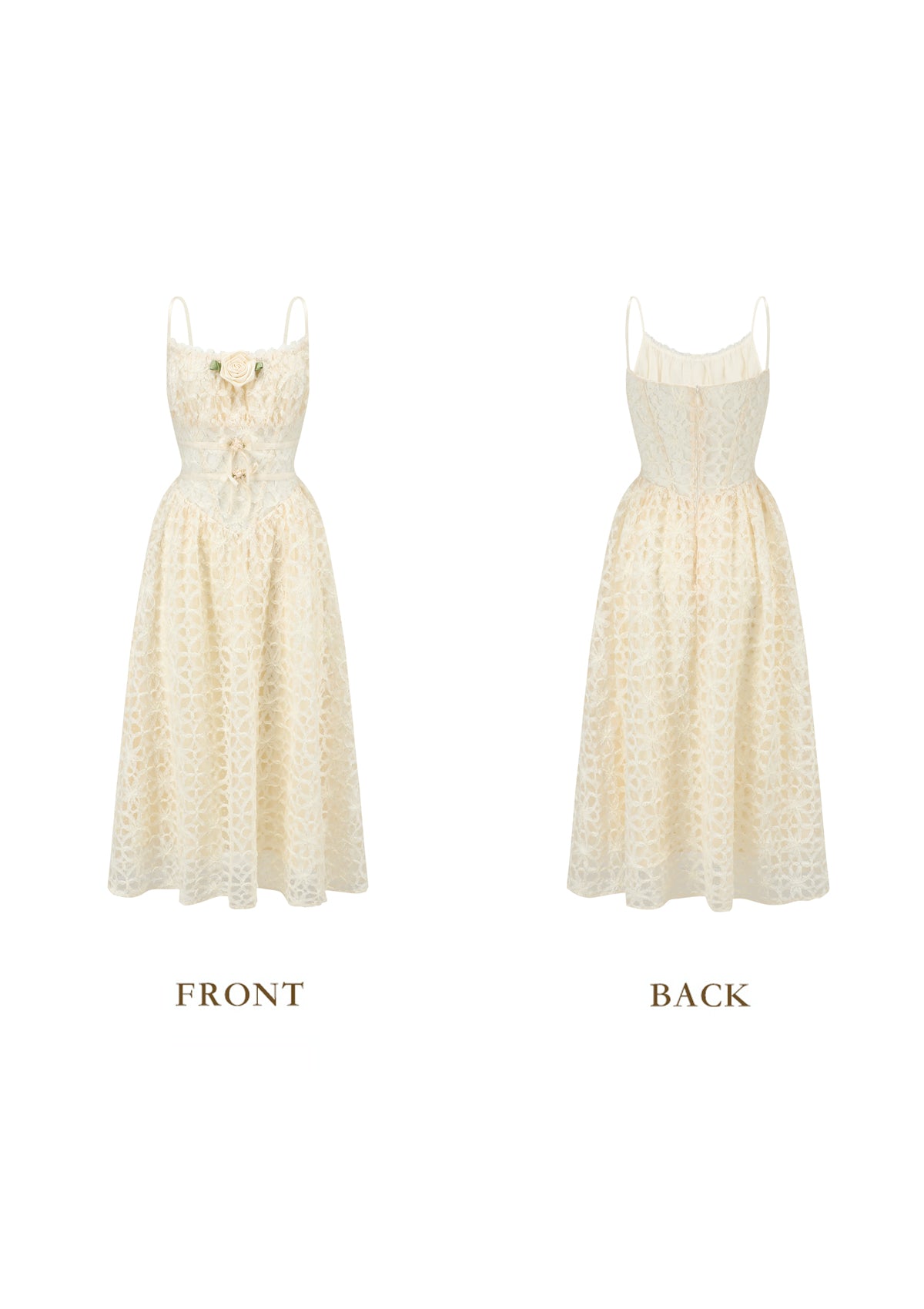 knee length dresses for ladies Jasmine Blanc Midi Dress by Bronx and Banco – The Fitzroy main image 0