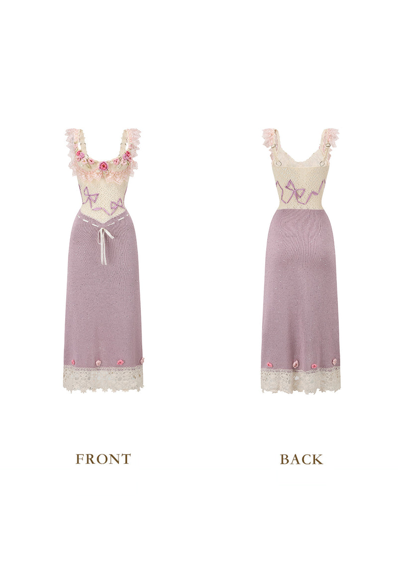 knit dress with flowers Printed Knit Dress With Flowers