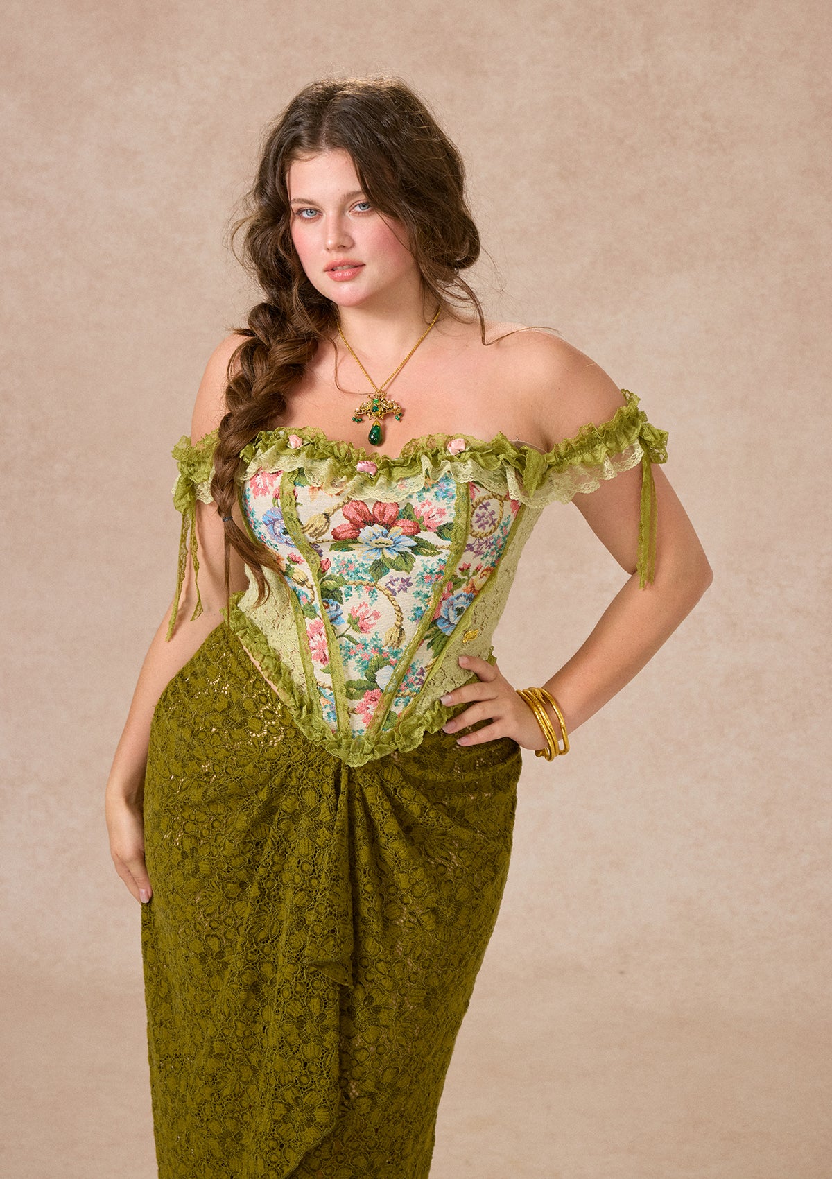 Curve&Plus Forest Elf Princess Corset