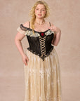 Curve&Plus Midnight Crimson Rose Corset Dress