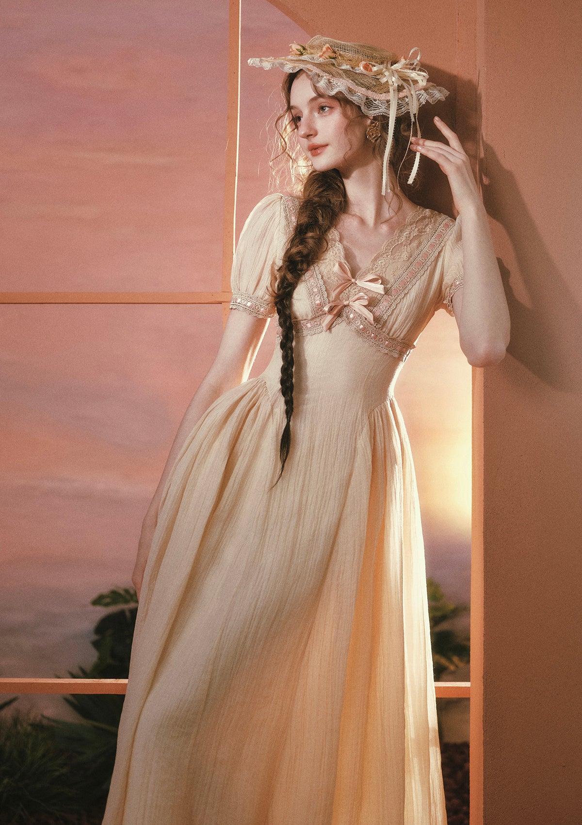 Sunset Rose Dress – LaceMade