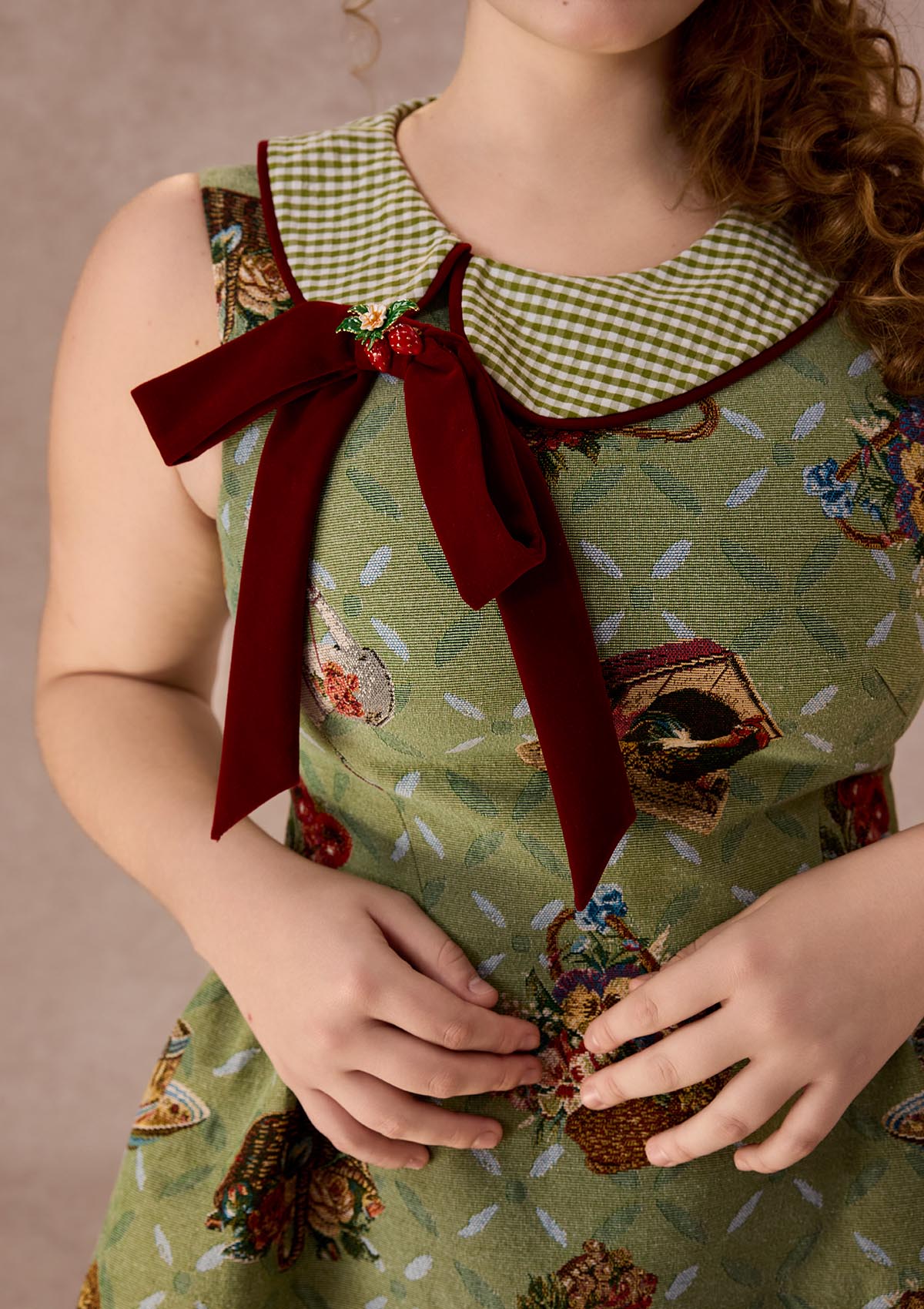 Curve&Plus Berry Basket Dress